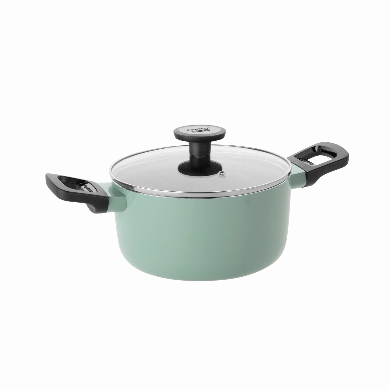Cratita cu capac BergHOFF, Leo Sage, Ø20 cm, 2.9 L, aluminiu, invelis antiaderent, verde - imagine 7